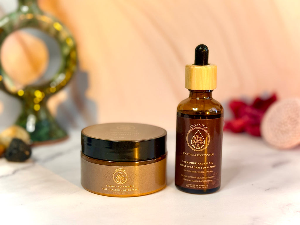 Timeless Moroccan Duo  —  Argan Oil & Ghassoul Clay
