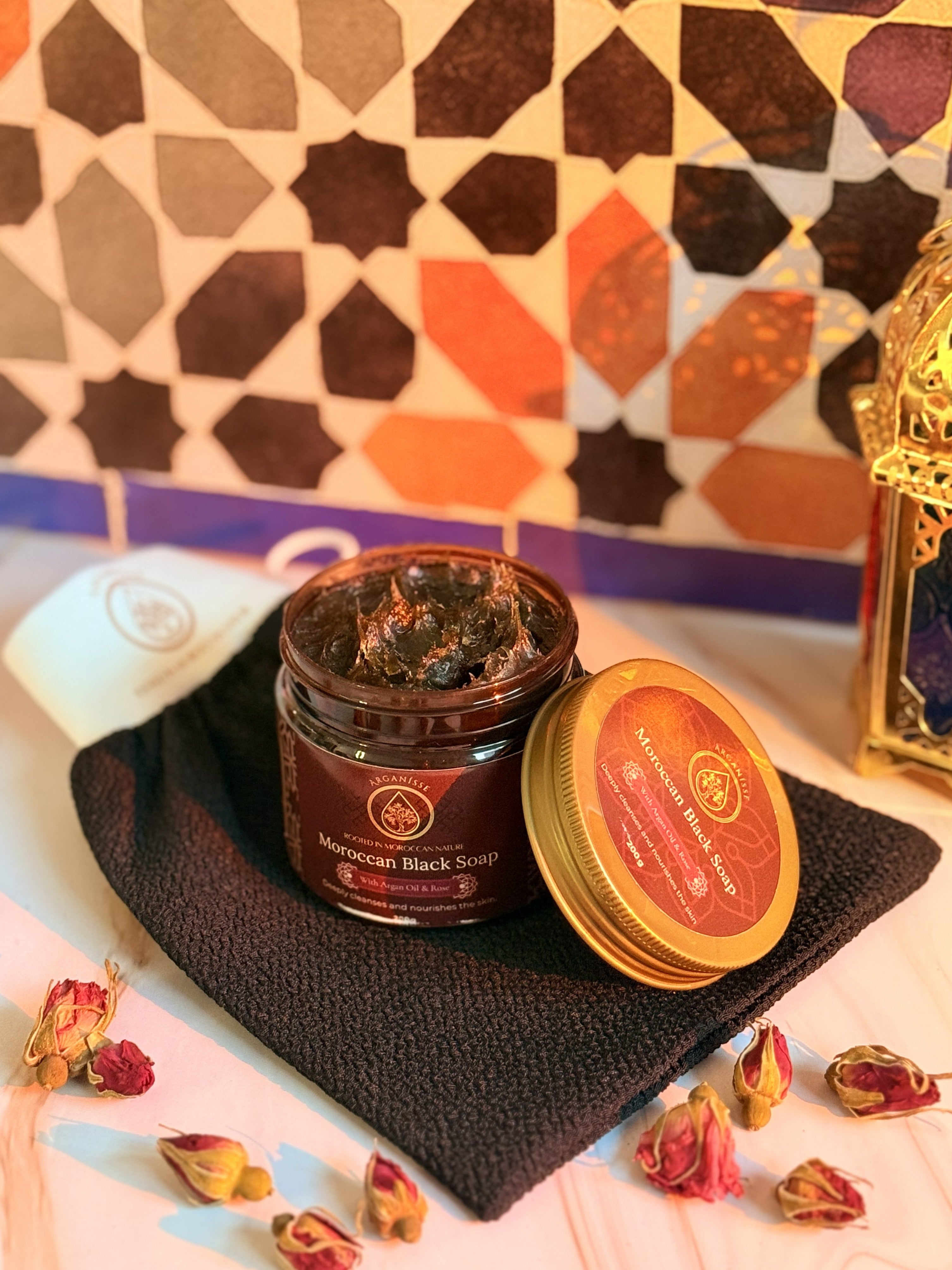 Black Soap & Kessa Glove Set
