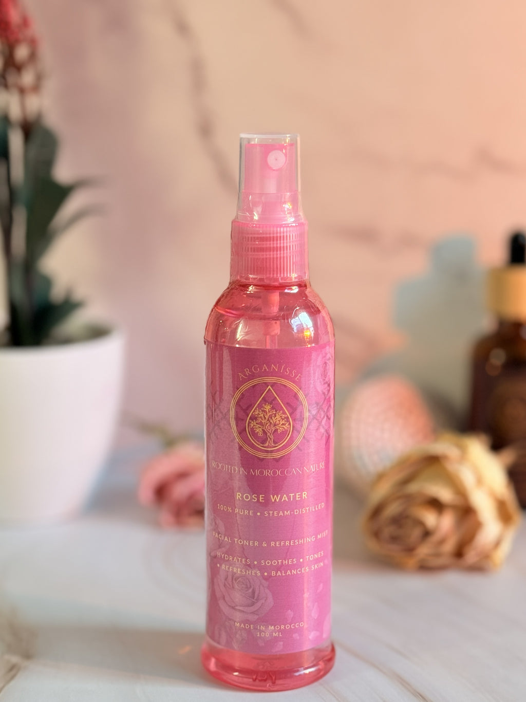 Pure Rose Water – Steam Distilled (100ml)