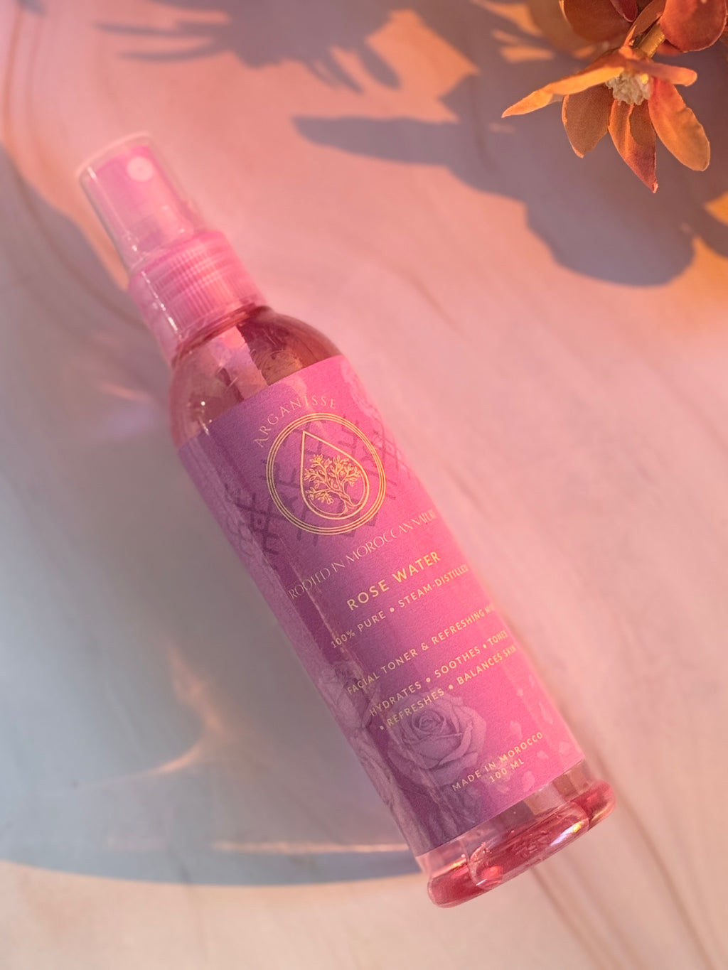 Pure Rose Water – Steam Distilled (100ml)